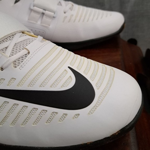 %Nike Romaleos 3 White/Black CrossFit Men Weightlifting Shoes Sz 15 / A 31